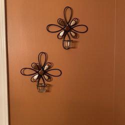 Two Set Candle Wall Holder