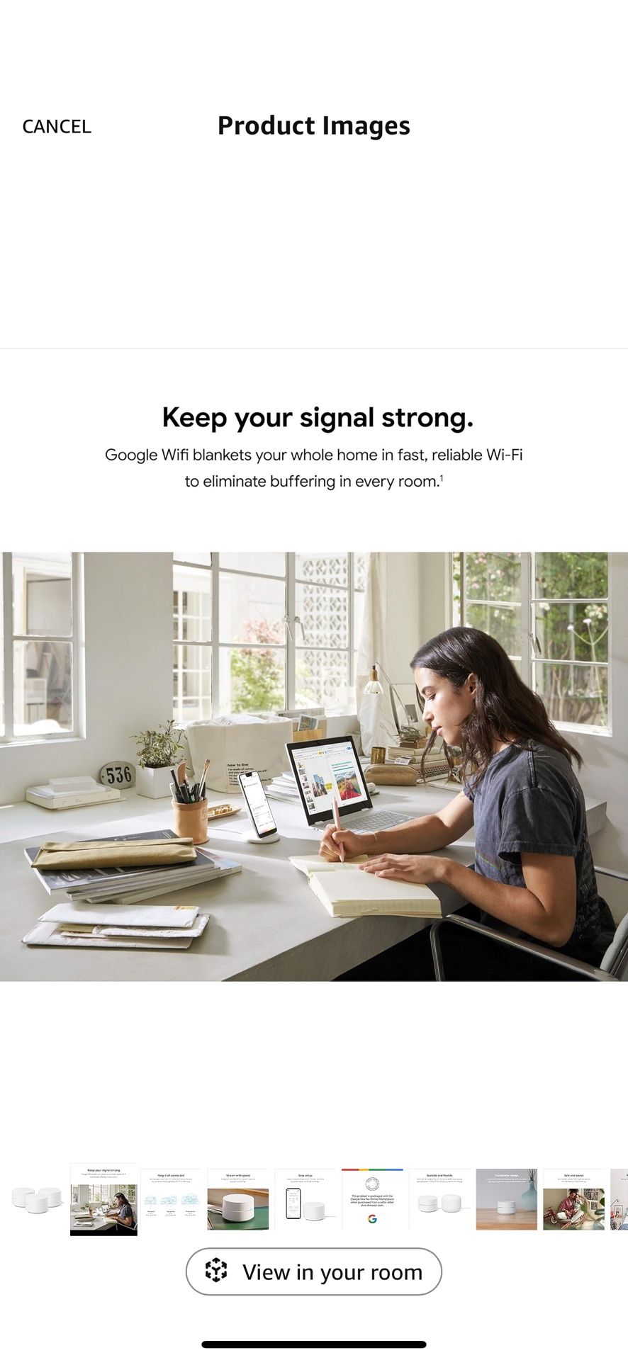 Google Wifi - AC1200 - Mesh WiFi System - Wifi Router - 4500 Sq Ft Coverage - 3 pack