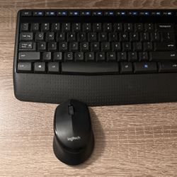 Logitech MK345 Wireless Keyboard & Mouse, Black
