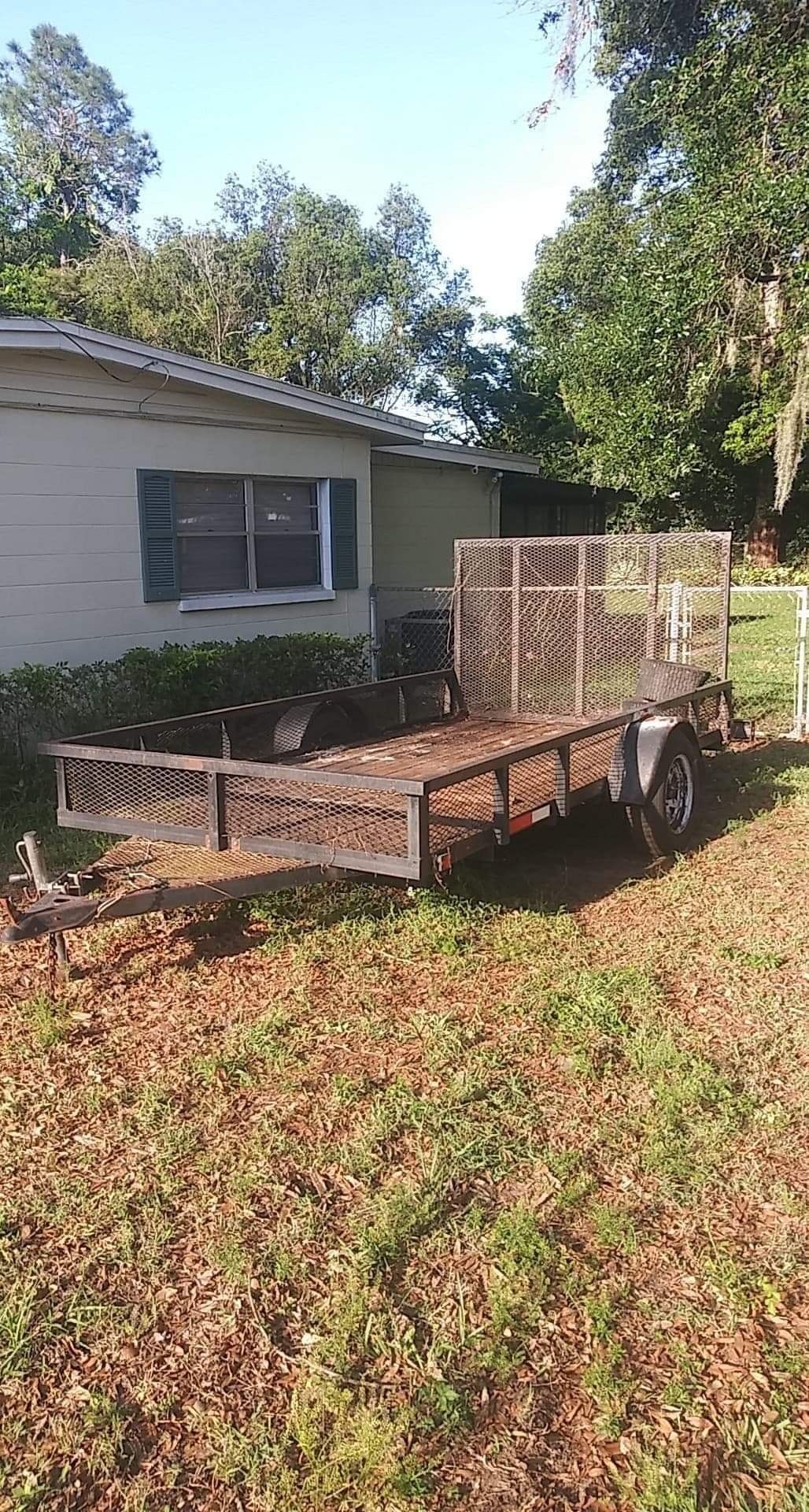 2005 single axle trailer 12×6