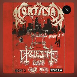 1 GA Ticket To Mortician At 1720