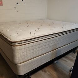 Full Bed With Mattress, Box Spring, And Frame
