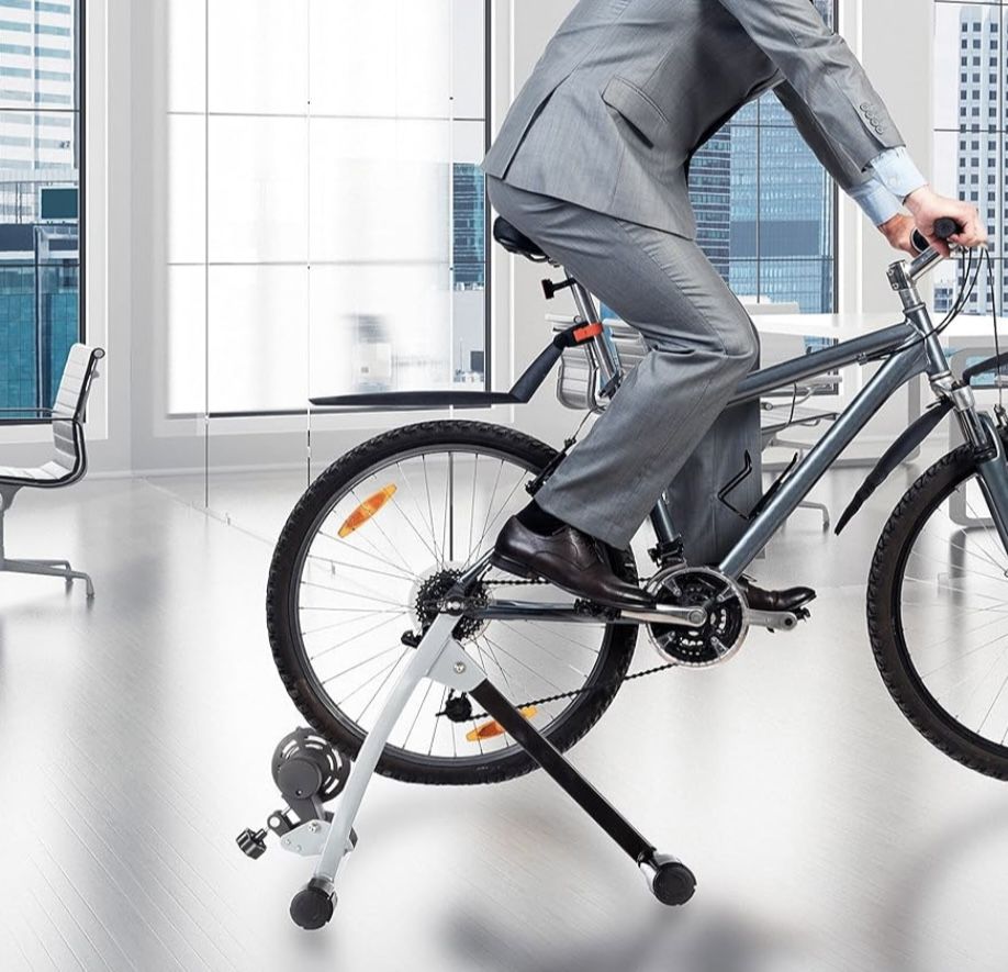 BIKE LANE INDOOR BICYCLE TRAINER EXERCISE MACHINE FOR ALL YEAR AROUND TRAINING 