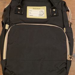 New Mommy Loves you Black Diaper Bag Backpack 