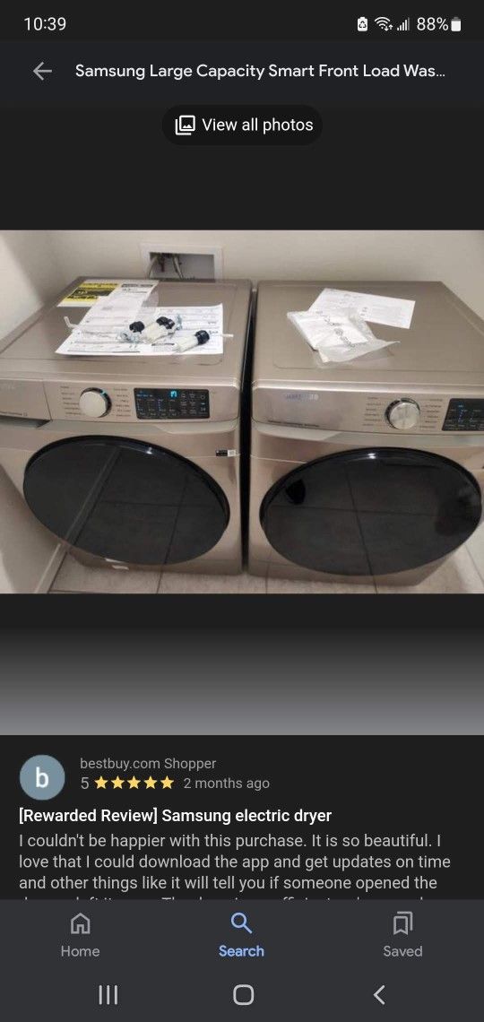 Samsung Washer & Dryer Set