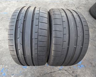 2 USED TIRES CONTINENTAL 245/30/20