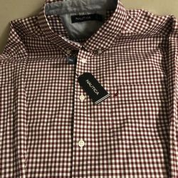 Nautica button up shirt size large
