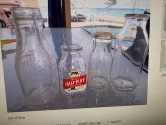 Milk bottles