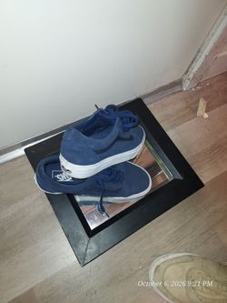 Vans Low-Top Sneakers Navy Blue Suede
