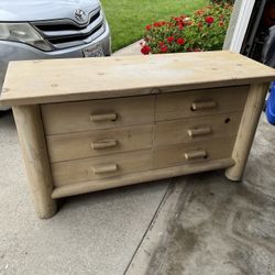 Solid wood dresser