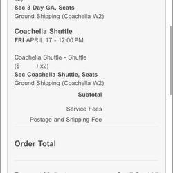 WEEKEND 2 COACHELLA SHUTTLE PASS