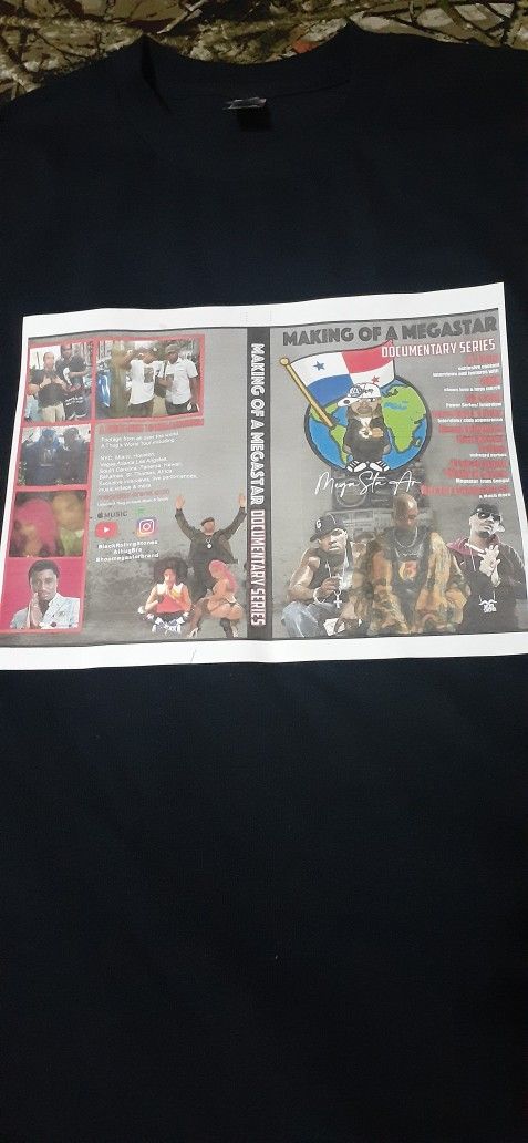 Making Of Megastar Documentary Tshirts -ft dmx, Kay Slay , Pinky , Buster Ryhmes, Hector Camacho Jr ,Athug Ect