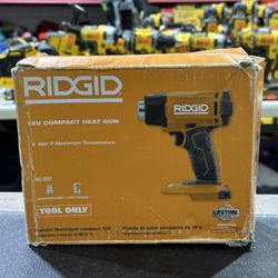 RIDGID 18V Cordless Compact Heat Gun Lock-On Switch Tool Only No Battery/Charger