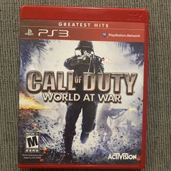 CALL OF DUTY WORLD AT WAR PS3