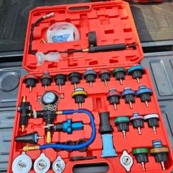 33pc COOLING & RADIATOR CAP PRESSURE TESTER SYSTEM 