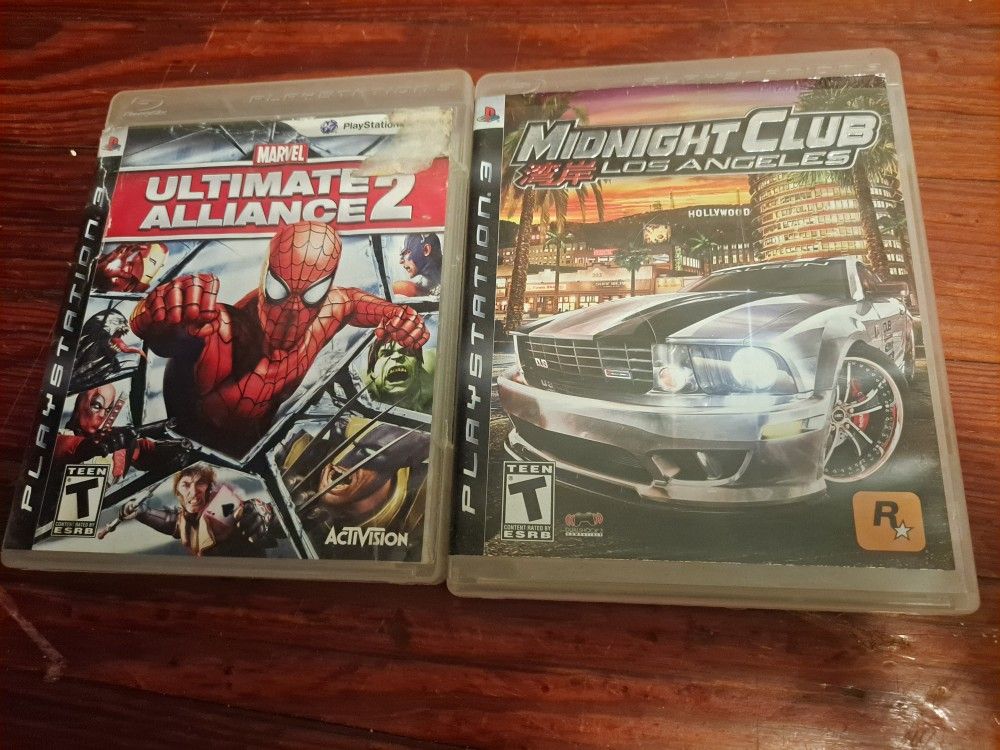 Ultimate Alliance 2 and Midnight Club Las Angeles