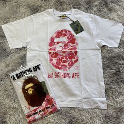 Bape Shirt White/Pink
