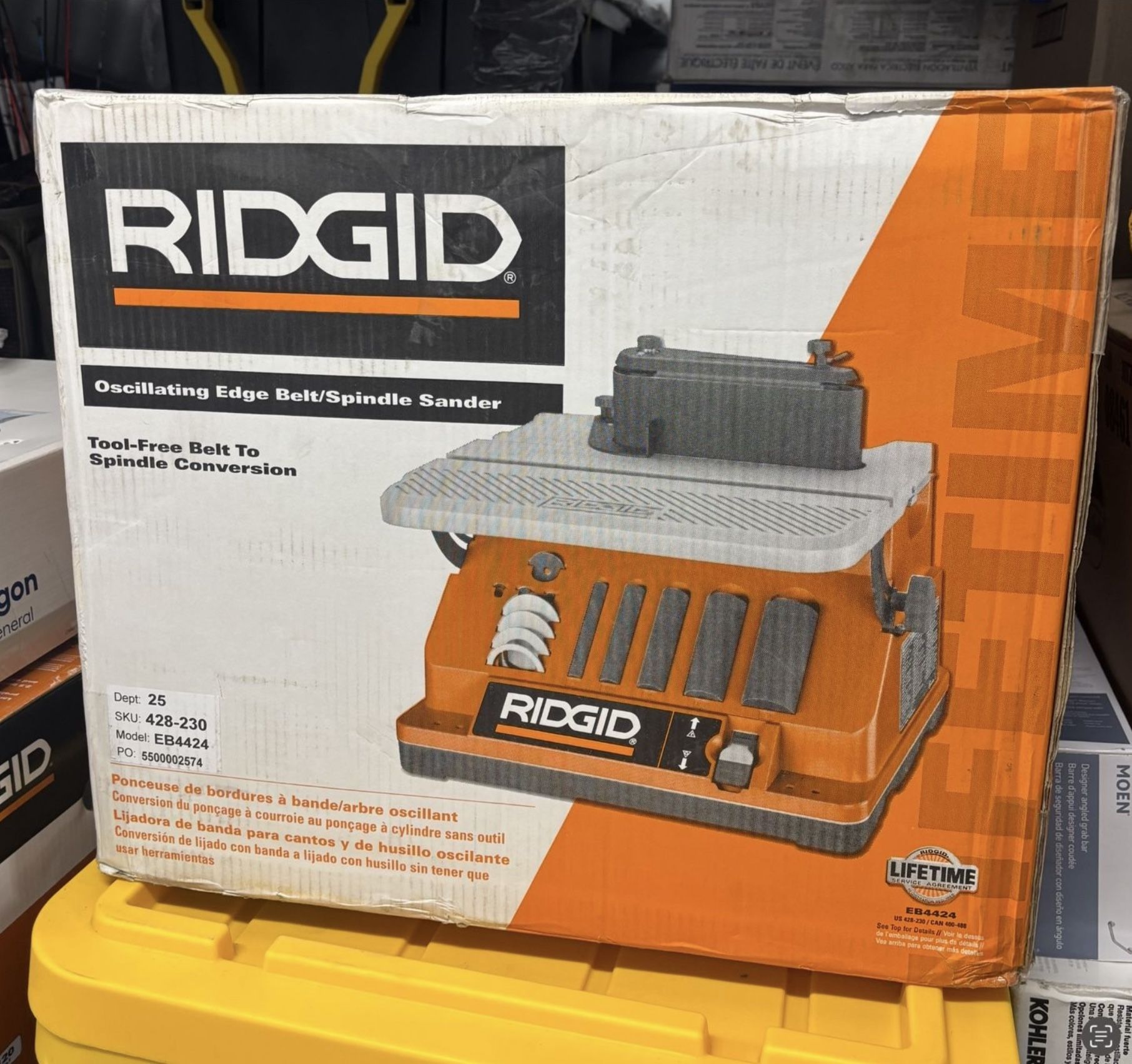 NEW RIDGID 5 Amp Corded Tilt Table Oscillating Edge Belt/Spindle Sander