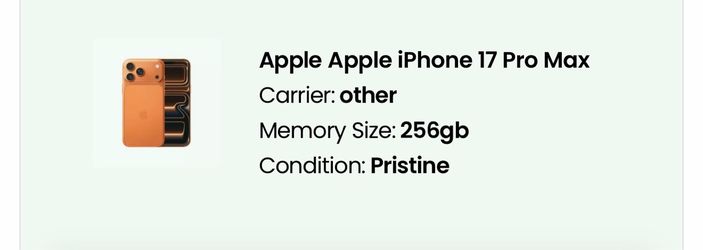 Apple iPhone 17 Pro Max 256GB