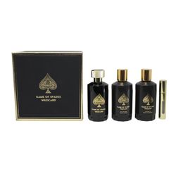 JO MILANO - GAME OF SPADES WILDCARD ( 3.4 OZ EDP + 6.8 B/C + 6.8 B/L + MINI ) ( W ) 3.4 OZ