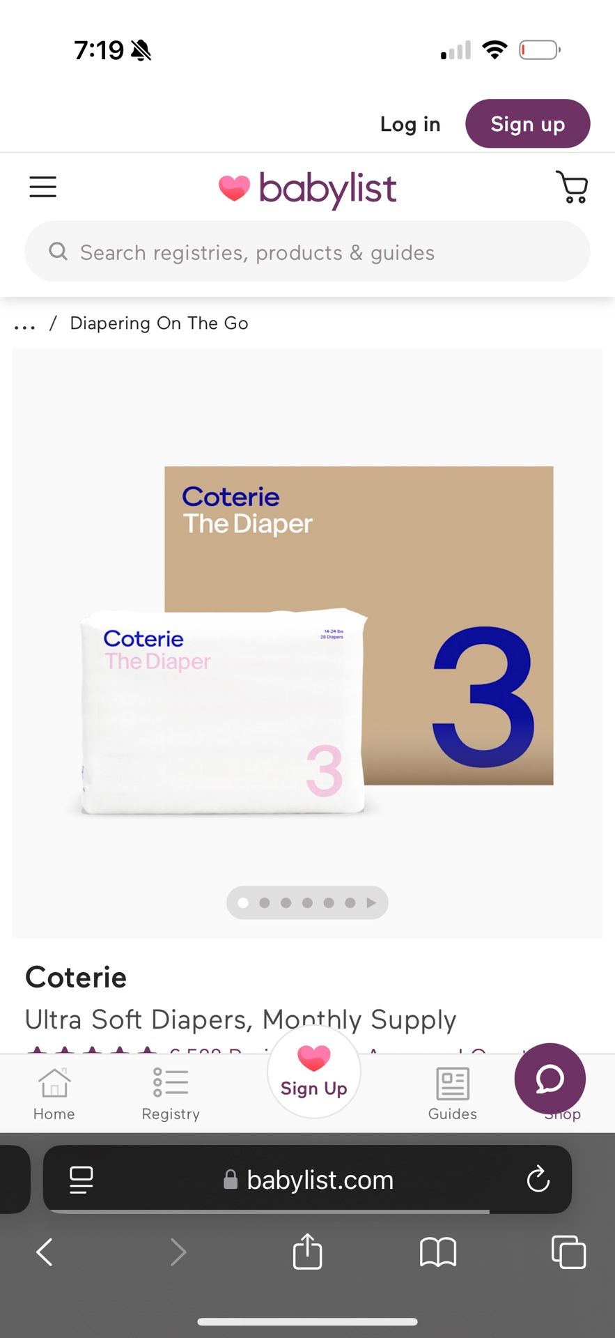 Corterie Size 3 Diapers