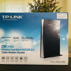 TP-LINK Archer CR700 Wireless Dual Band AC1750 DOCSIS 3.0 Cable Router 