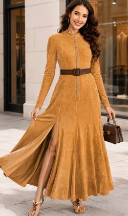 New dress and brown color size medium