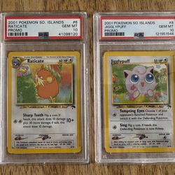 PSA10 Southern Islands Jigglypuff & Raticate