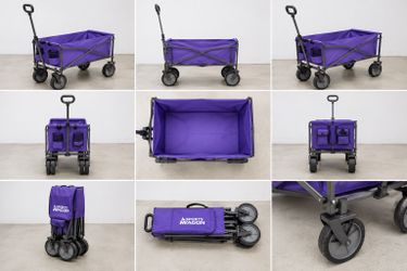 Sports Wagon – Collapsible Utility Cart – Purple
