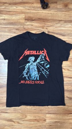 Metallica …And Justice for All Graphic T-Shirt | Men’s Large | Black Band Tee