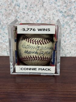 CONNIE MACK and 1940 Philadelphia Athletics SIGNED BASEBALL “March 12,1940”