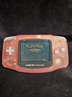 Game Boy Advance GBA Clear Pink Console