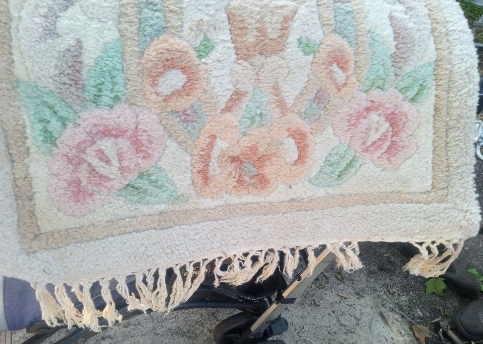 Vintage Oriental Floral Rugs 4