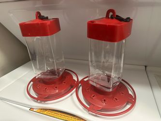 (2) First Nature Hummingbird Feeders