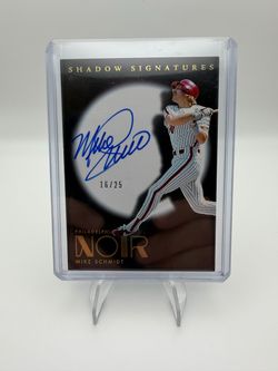 Mike Schmidt Panini Noir Shadow Signatures Auto 16/25