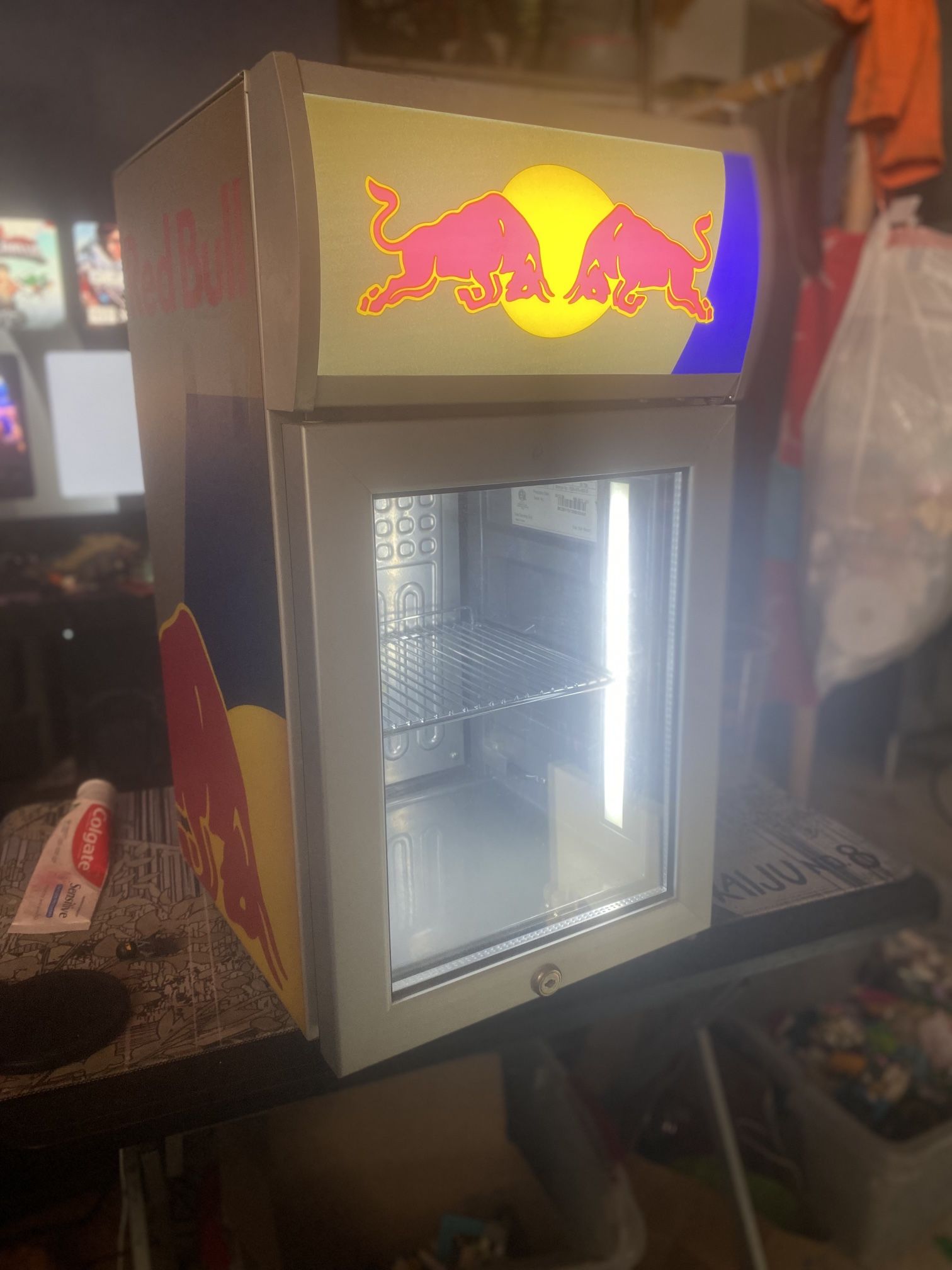 Red Bull Mini Fridge