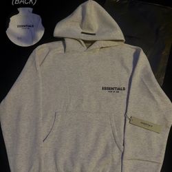 LIGHT GREY ESSENTIALS HOODIE