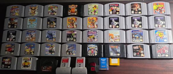 Nintendo 64 N64 Video Games Mario Party, Mario Kart, etc.