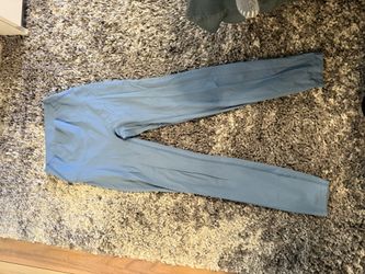 blue leggings