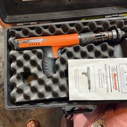 Ramset Gun Shooting Concrete Nails