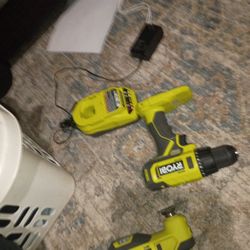 Ryobi Drill With Charger Rlb Tools All Together 160 With The Charger I Let All Of Them Go All Together 160 If Not $60 A Piece