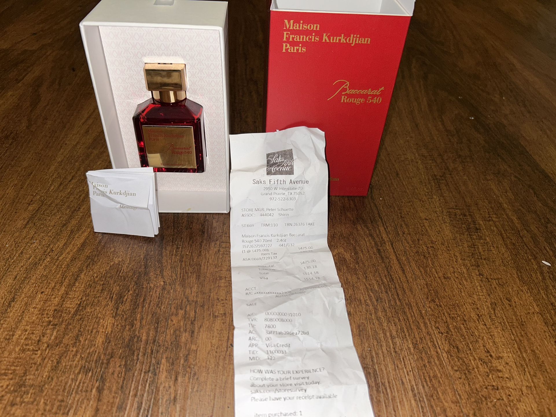 Baccarat rouge 540