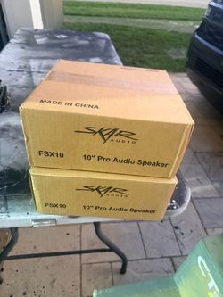 2 brand new Skar pro audio 10” midrange speakers