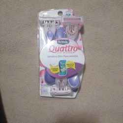 Sensitive Skin Schick Quattro Disposable Razors