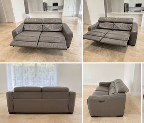 Power Recling LEATHER Sofa $500