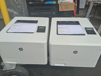 2 HP Color LaserJet Pro M452dn printers. Toners Included. Tested and operational.