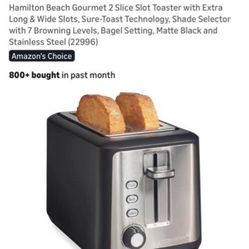 Moving Deal Perf Condition Hamilton Beach Toaster Half Price