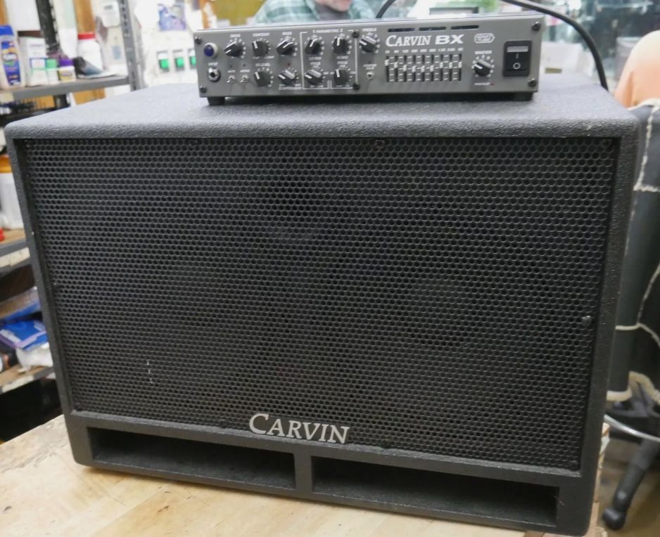 Carvin BX500 Bass Amplifier W GARVIN BRX 10.2 NEO SPEAKER PRE OWNED TESTED