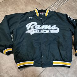 Rams Baseball Varsity Jacket Men XL