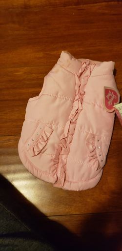 Pink dog jacket